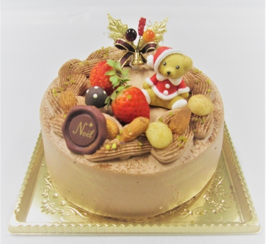 「クリスマス♪　チョコ生デコレーションケーキ」