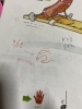 「「先生！指の絵かくの、上手だねぇ！」園児にも分かりやすくね！🌻」