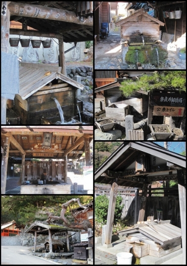 6つの水場です。<br>奈良井宿に行ったらぜひ全部見てみて！
