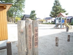 「新浜公園」遊具も設置されている町の公園で、元気に遊ぼう！