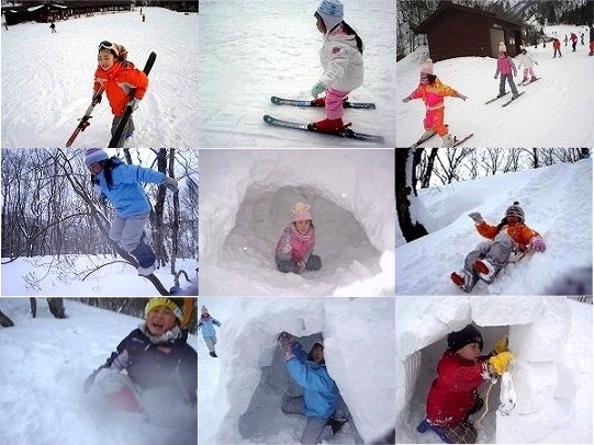 「冬の土日の子どもスキー､雪遊び」