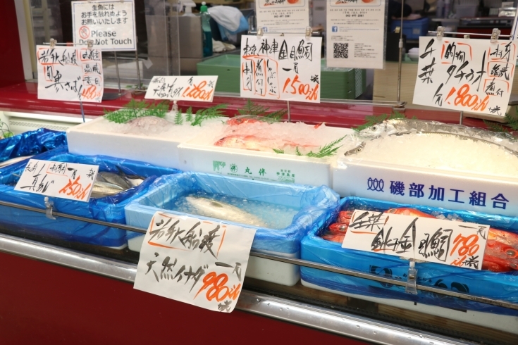 「八千代市、佐倉市の鮮魚店  　勝田台から徒歩10分　 魚や山粋（ヤマスイ)    地魚飾り売り」