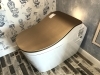 便器はなんとゴールド✨「トイレとエアコン取り替えます❣️」