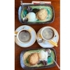 お好きな飲み物ときな粉揚げパンアイスクリーム添えのセット