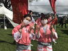 出番直前で緊張しています「緋勇陣  平泉世界遺産祭にて、演舞してきました！」