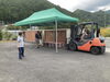 テントも機材も地域の方が持って来て準備「ファミリア愛の敬老会を開催しました。」