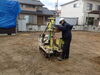 「新規物件の地盤調査を行なっています。」