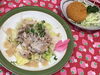 「本日のAランチは ぶた肉の温しゃぶ風」