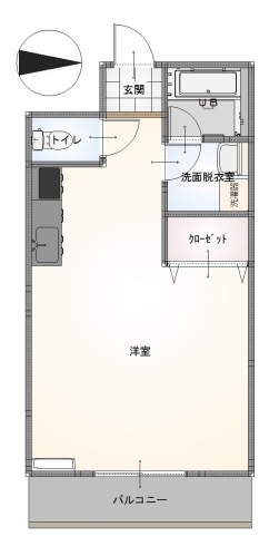 「広々１R（３５㎡）のコンビニスーパー徒歩圏内！単身者様向け物件、入居者様募集中です。」