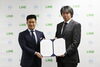 「『ＬＩＮＥ株式会社との地域ＩＣＴ化推進事業に関する包括連携協定（市川市）』」
