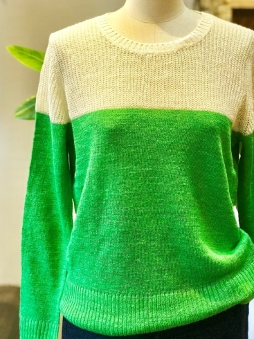 「リネンシルクのセーター」