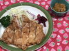 「本日のAランチは 山賊焼きです。」