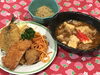 「本日のAランチは 麻婆豆腐とフライです。」