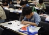 電子回路製作中。<br>最後まで集中して取り組むことができました。