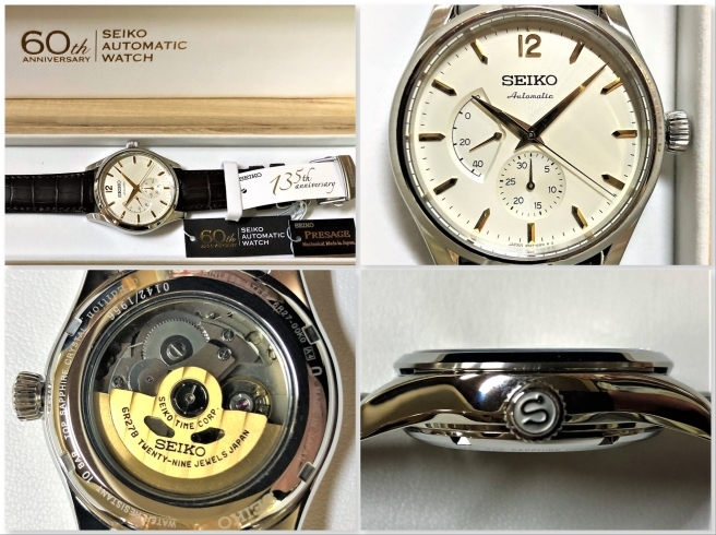 「SEIKO PRESAGE（プレサージュ）　セイコー創業135周年記念　セイコー自動巻腕時計60周年記念限定モデル！」