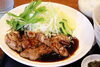 「がっつり！濃い味！秘伝ソースのとんてきランチは濃厚ラーメン付き！」