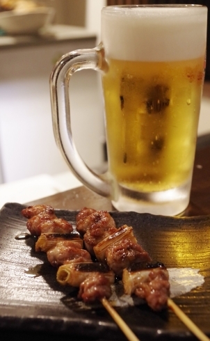 よ く冷えたビールと焼き鳥をどうぞ 焼き鳥 伸 五条七本松店のニュース まいぷれ 京都市下京区 東山区