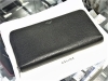 「セリーヌ レザー ラウンド長財布 バイカラー 黒×イエロー 高価買取」