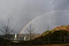 今朝の風景　虹「虹」