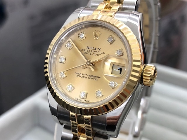 「大黒屋 瑞江店 ロレックス ROLEX 179173G デイトジャスト G番 レディース 腕時計をお買取させて頂きました。　　瑞江 篠崎 一之江 船堀 東大島 大島」