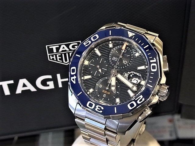 「タグホイヤー アクアレーサー クロノグラフ CAY211B メンズ腕時計 新品 高価買取」