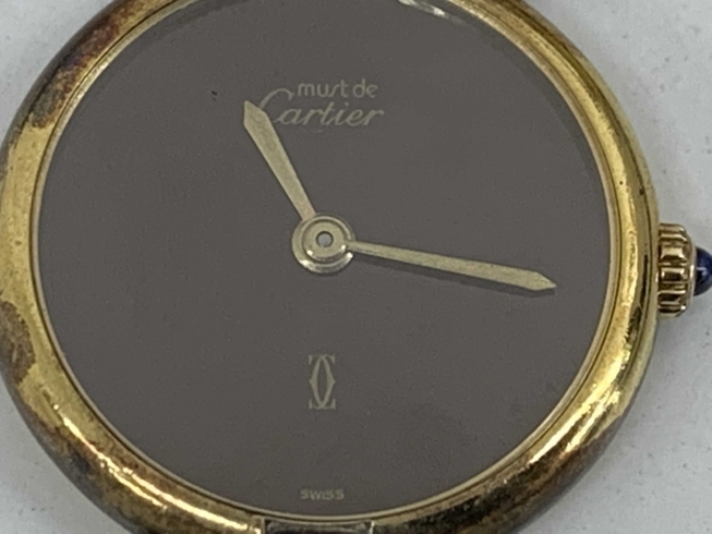 「カルティエ　ヴェルメイユ　レディス腕時計　お買取りさせて頂きました。 　ブランド時計、貴金属、ダイヤ、色石の「生前整理」「遺産相続」　買取りと査定は「チケット大黒屋」金町北口店」