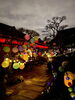 「昨夜の夜間拝観ライトアップの様子です」
