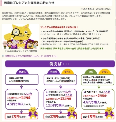 「函南町プレミアム付商品券取扱店舗」