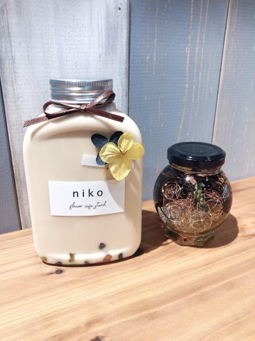 「【数量限定！】niko flower cafe standさんでタピオカ入りボトルドリンク開始！」