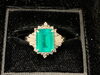 「PT900 エメラルド　ダイヤリング　お買取りさせて頂きました。　貴金属、ダイヤ、色石の「遺産相続」「買取りと査定」は「チケット大黒屋」金町北口店」