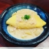 鶏と新ジャガイモの白味噌クリームのオムライス
