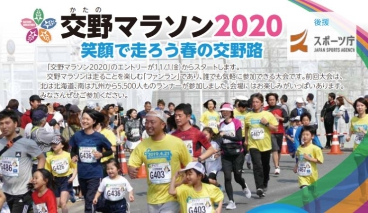「【開催中止】交野マラソン2020　エントリー開始！」