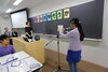 前沢学長のご挨拶の後は、入学生代表<br>によって誓いのことばが宣誓されました。