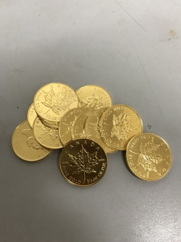 「メープル金貨をお買取いたしました【おたからや立場店】」