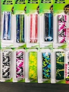 白×黒 青×白のストライプ 緑×黒 「バット柄グリップテープ おすすめ」