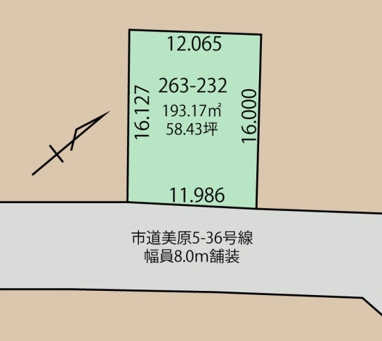 売土地☆美原5丁目☆58.43坪「売土地☆美原5丁目☆58.43坪」