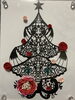 切り絵(デザイン蒼山日菜)にロザフィ飾ってみました「世界に一つのクリスマスプレゼントはここにあります」