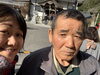 仲良し親子「父と初詣へ」