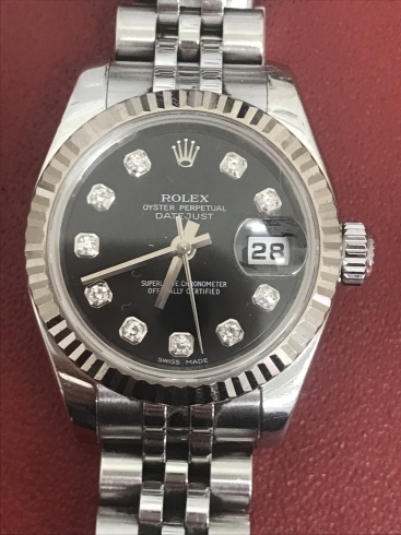 ROLEX レディース10Pダイヤ付 完品をお買取「ROLEX レディース179174　お買取致しました【おたからや 衣笠栄町店】」