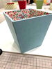 担当の先生が作られた「ゴミ箱」。レッスン中も大活躍「【銀座　カルトナージュ教室】11月の初心者クラス　作品のご紹介❣」