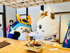 カミカケ茶屋でかみさまのごはんを囲み、ひと休み！「【イベントレポート】シロちゃんがご案内役♪きくちくん・うとん行長しゃんが福島八幡宮にご来社！」