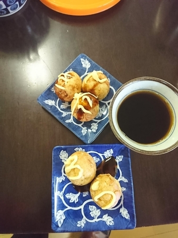 「デイサービス金太郎お茶菓子たこ焼きパーティー(^○^)‼️。」