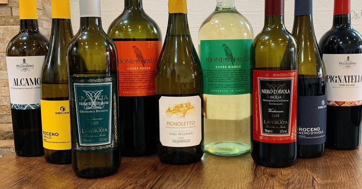 赤ワイン、白ワイン、スパークリング「イタリアワイン」