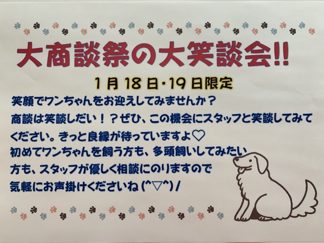 大商談祭の大笑談会！！「大商談祭の大笑談会(^▽^)/」