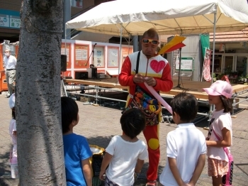 子どもたちに大人気のQちゃん