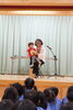 腹話術「ナルクさんの有志によるイベントがありました。　29日（水）は「園庭開放」の日です。」