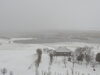 屋上展望台から「福島潟が真っ白に雪化粧をしました！」