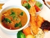 鳥取和牛の牛すじカレーのセット「本日より！3月のフェア「あつあつカレー3種フェア」開催！」