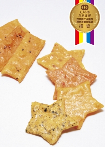 ２０１２年茂原謹製認定品「七夕サラダ」です。「もばら煎餅」