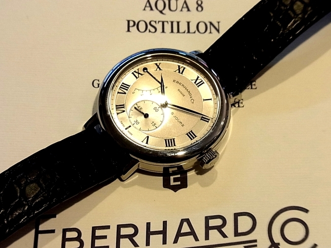 「エベラール EBERHARD&Co. 8DAYS ref21017 手巻き メンズ腕時計 高価買取 千葉 稲毛」